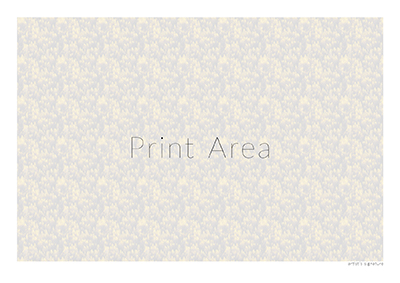 Sample print area - horizontal orientation